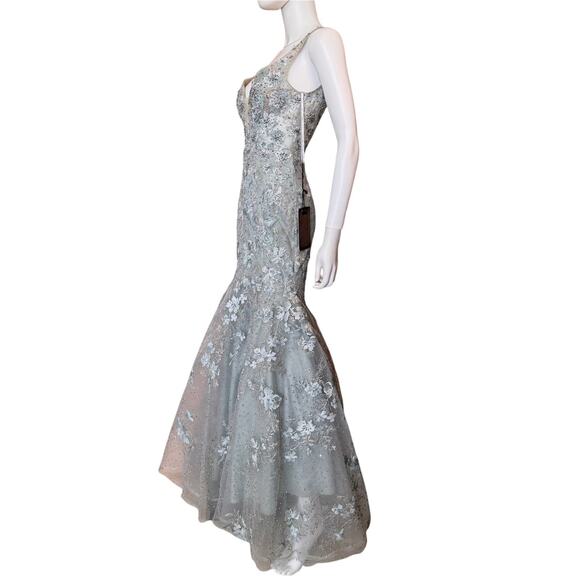 New ~ MAC DUGGAL ~ STUNNING! Embroidered Embellished Mermaid Dress Size 2 - Picture 7 of 8